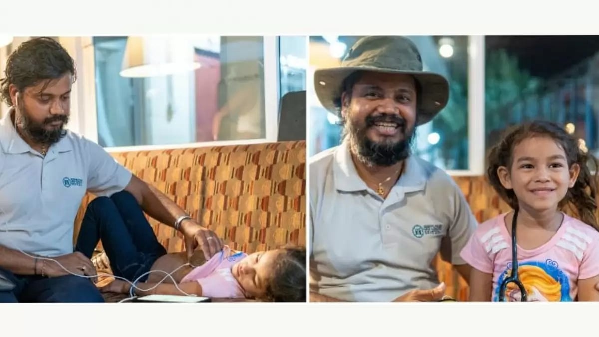 5 year old Mary was diagnosed at a community clinic in rural Mexico at one of AarogyaSevas free clin