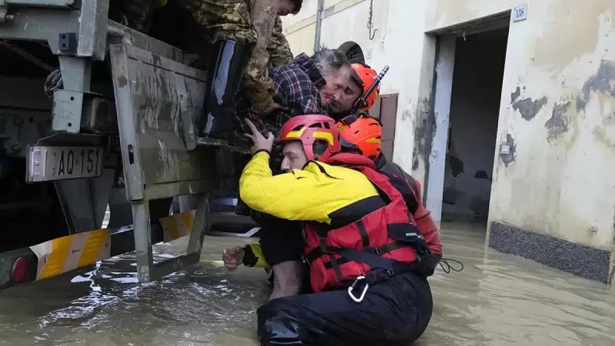 Rescue operations underway in flood-hit Italy
