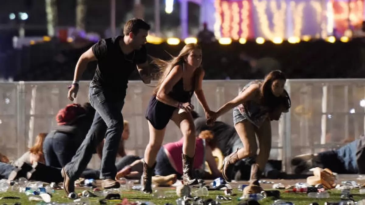 Shooting at Route 91 Harvest country music festival, October 2017, Las Vegas, Nevada.