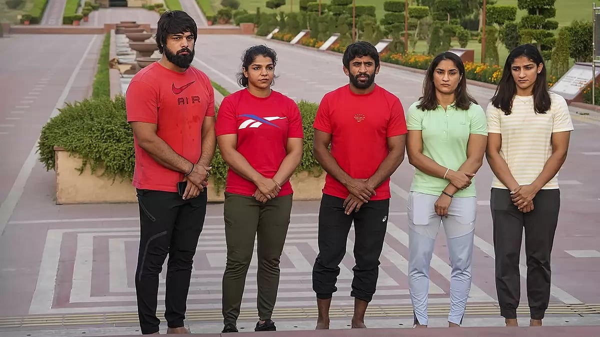 Wrestlers have been protesting against WFI chief for 26 days.