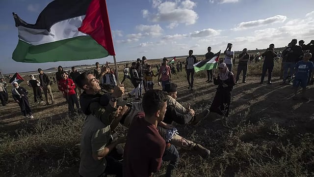 Palestinians Protest Against Jerusalem Day Parade
