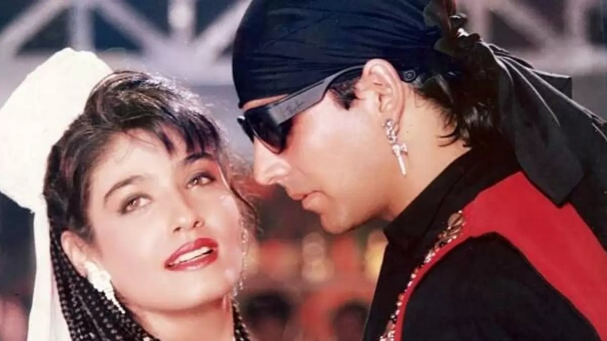 Raveena Tandon and Akshay Kumar