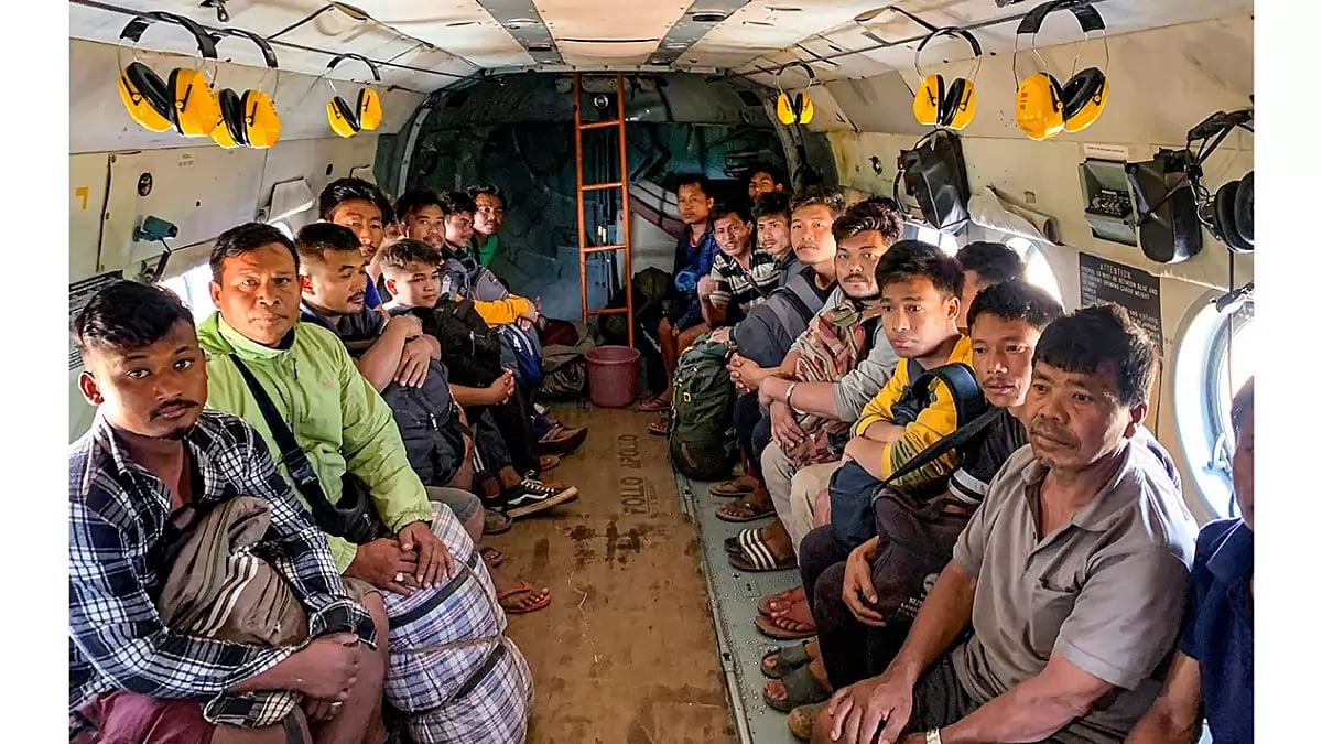 Assam Rifles evacuate people from remote Manipur area