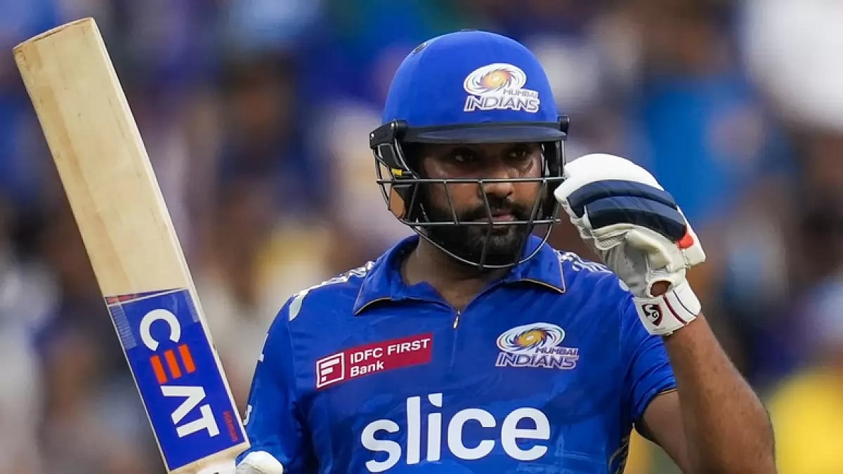 Rohit scored a 56 and shared a century-plus stand for the second wicket with Cameron Green.