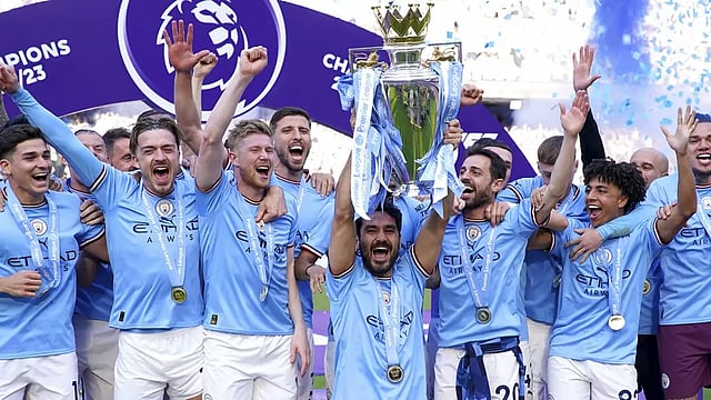 EPL 2022-23: Manchester City Celebrate Title Win With Fans After Beating Chelsea 1-0 - In Pics