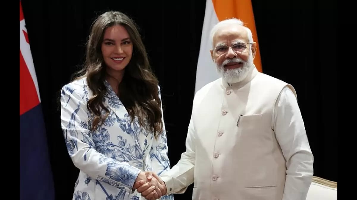 PM Narendra Modi with Australian chef Sarah Todd.
