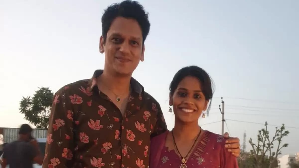 Manjiri Pupala with 'Dahaad' co-actor Vijay Varma