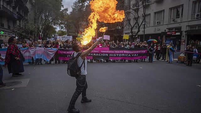 Transgender Community Protests In Argentina