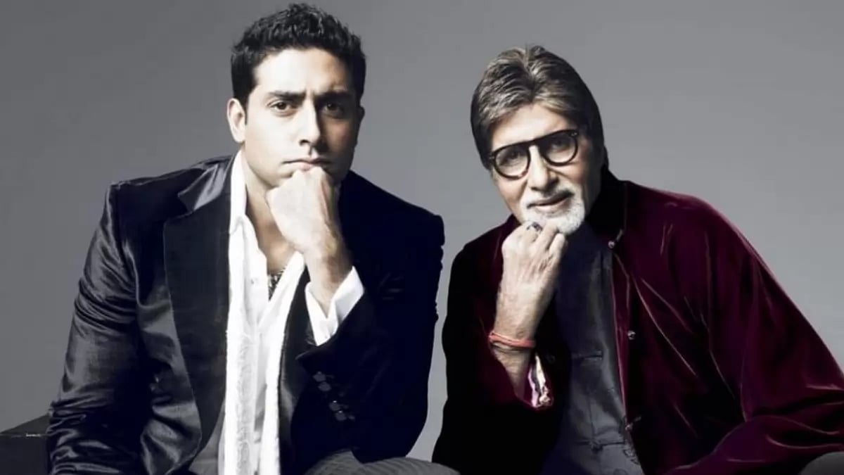 Abhishek Bachchan With Father Amitabh Bachchan