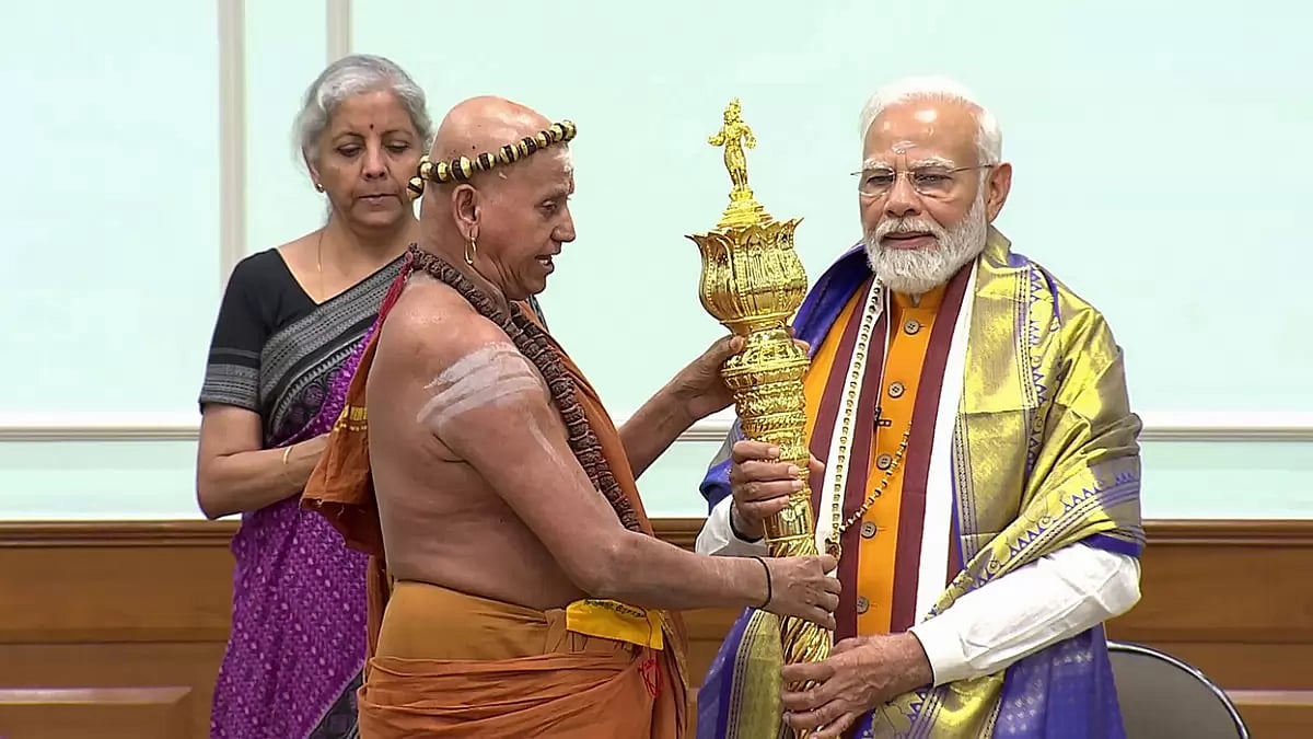 PM Modi receives Sengol