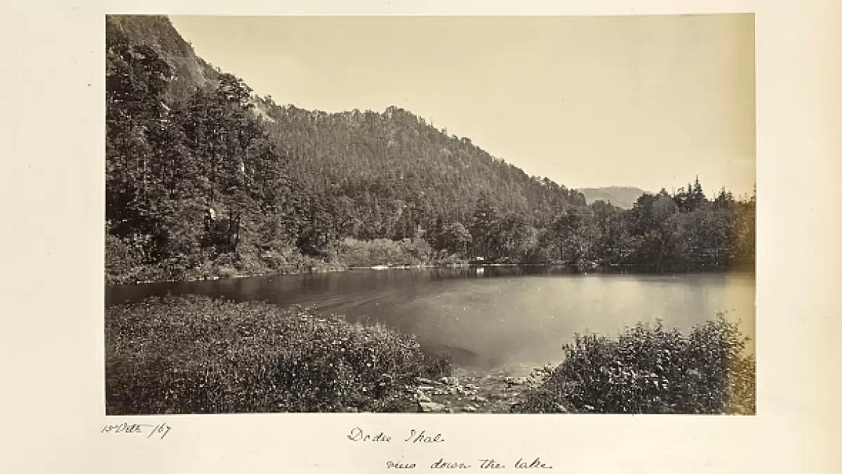 View of Dodi Tal; Samuel Bourne (English, 1834 - 1912); Uttarakhand, India, Asia; October 15, 1867; Albumen silver print.