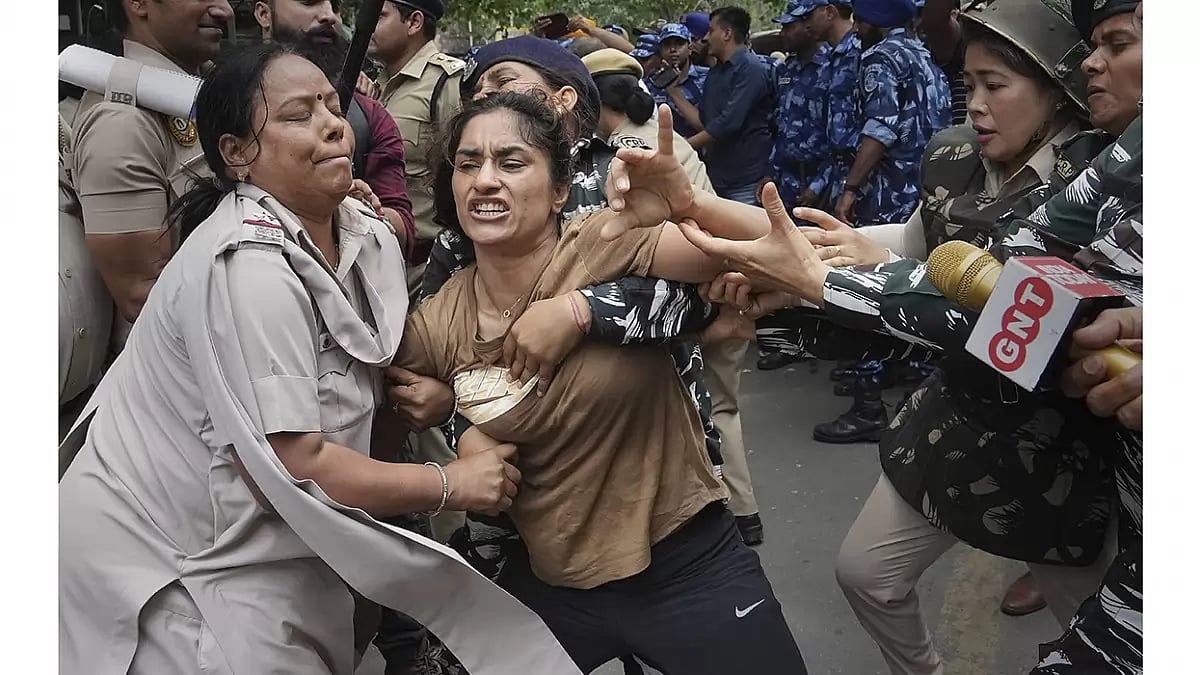 The wrestlers were released after seven hours of detention.