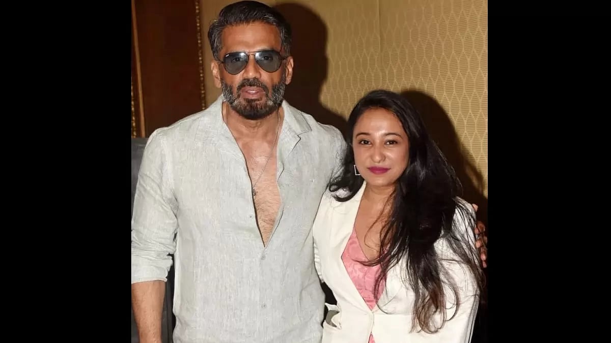 Himanshi Chatwani with Suniel Shetty
