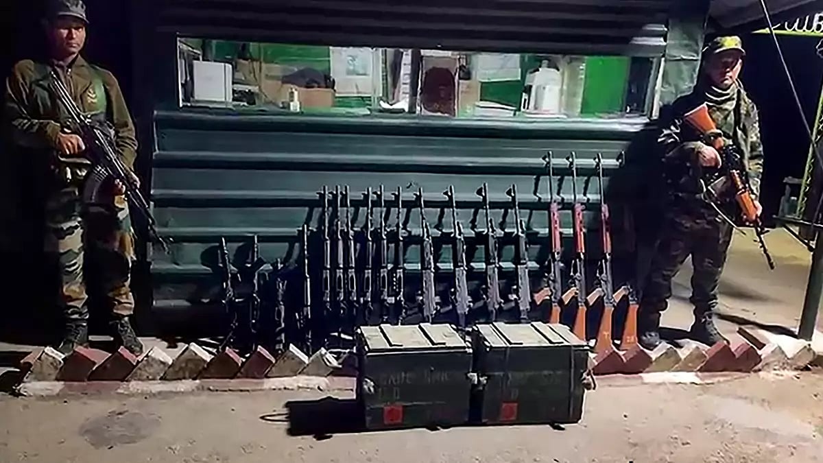Weapons surrendered in Manipur