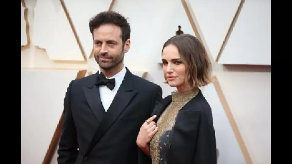 Natalie Portman with her husband