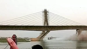 Bhagalpur: An under-construction bridge collapsed, in Bihars Bhagalpur district, Sunday, June 4