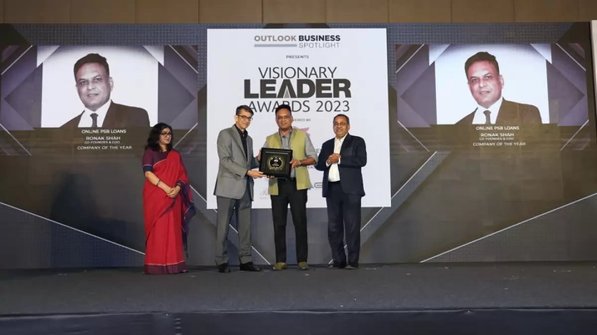 Ronak Shah, Co-Founder & COO,OPL at the Outlook Visionary Awards 2023