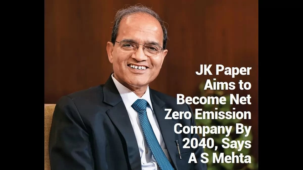 Mr. A S Mehta, President and Director, JK Paper