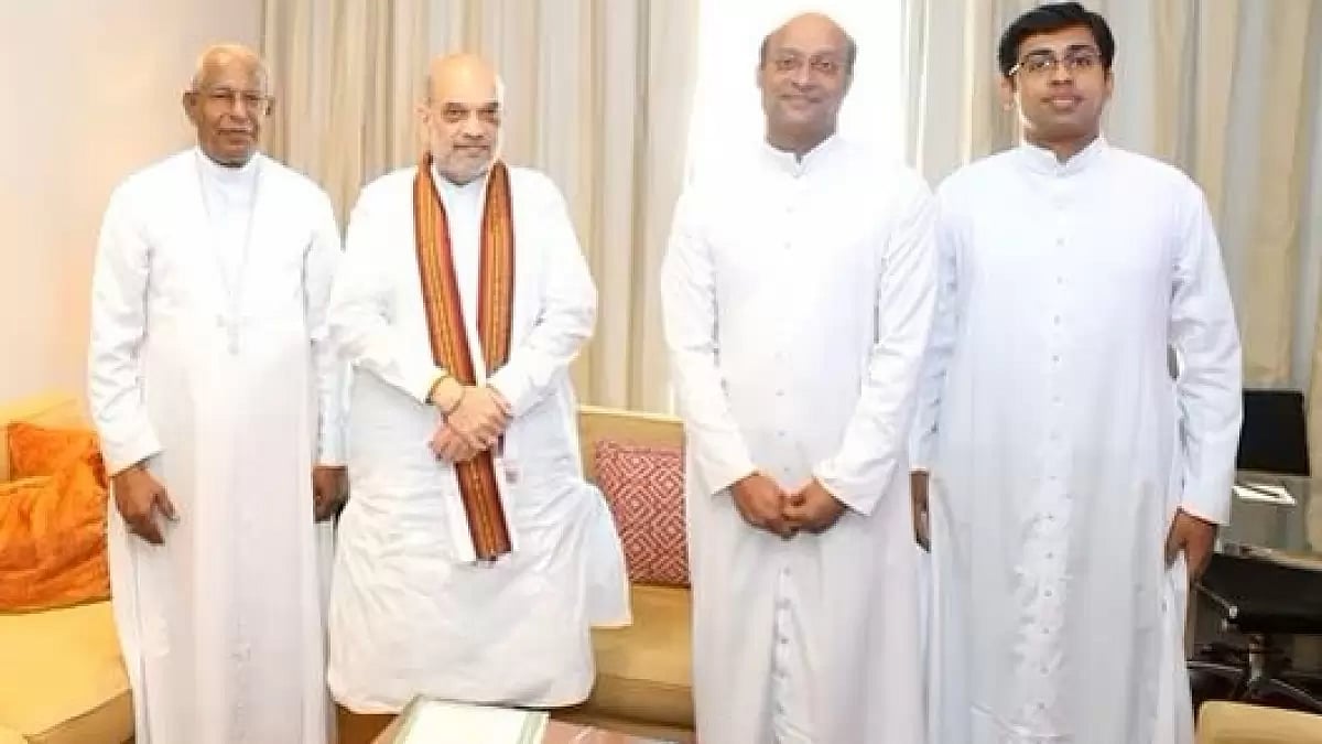 Amit Shah meets Archbishop Andrews Thazhath, other priests during Kerala visit