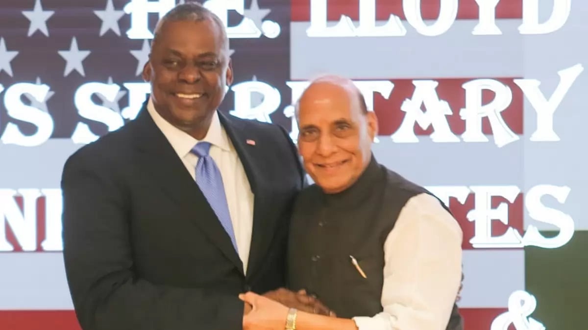 Defence Minister Rajnath Singh and US Secretary of Defense Lloyd Austin - null