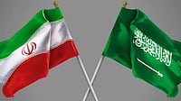 Saudi Arabia Urges US To End Iran Blockade as Fears Of Wider Oil Crisis Grow Iran and Saudi Arabia's flags
