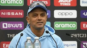 Rahul Dravid during a press conference