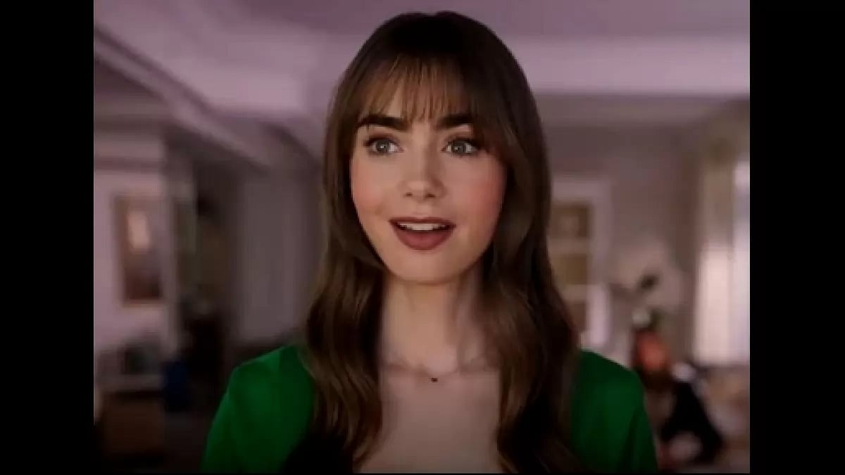 Lily Collins' still from 'Emily In Paris'