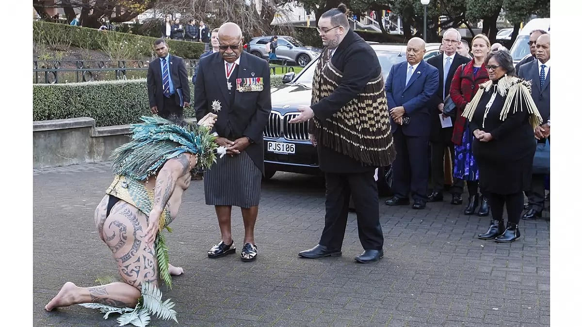 Fiji Prime Minister Sitiveni Rabuka