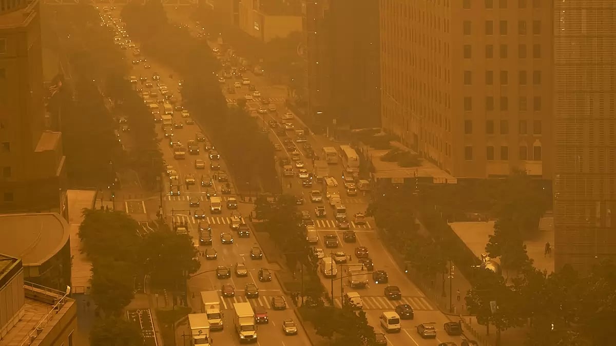 city covered in smoke (Representational Image)a