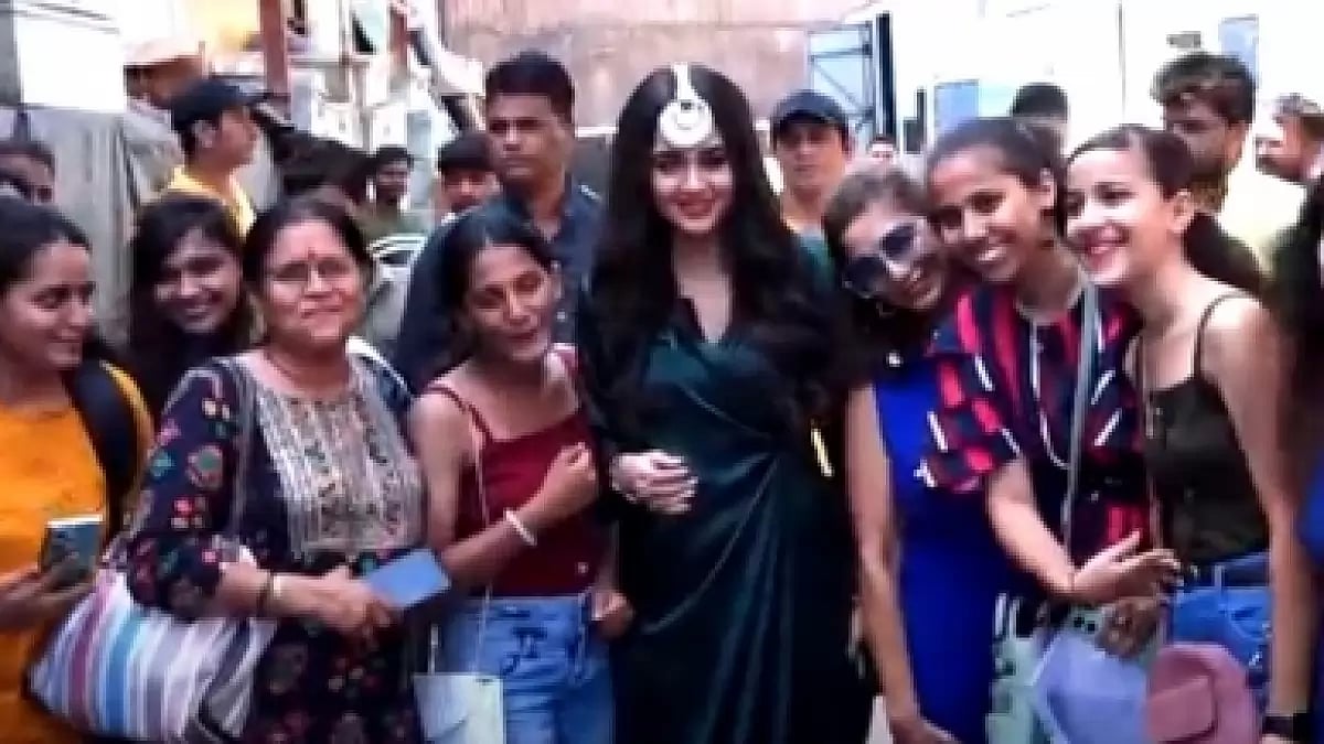 Tejasswi Prakash on sets of 'Naagin'