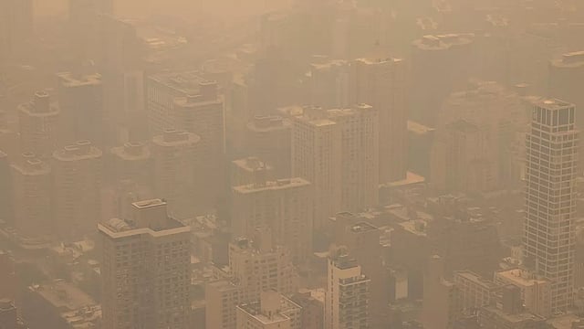 Canadian Wildfires Engulf New York City In Haze, Prompting Health Concerns