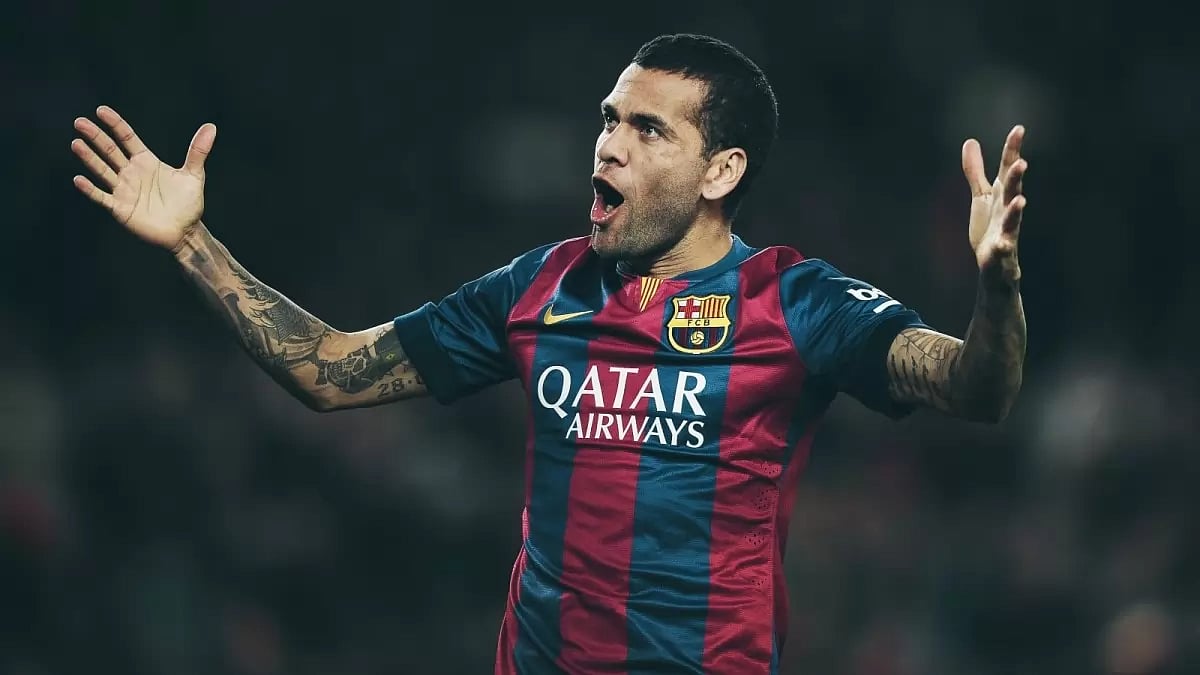Alves won 42 soccer titles, including three UCLs with Barcelona and two Copa Americas with Brazil.