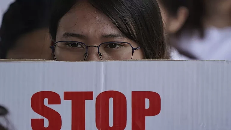 Protest over violence in Manipur - null