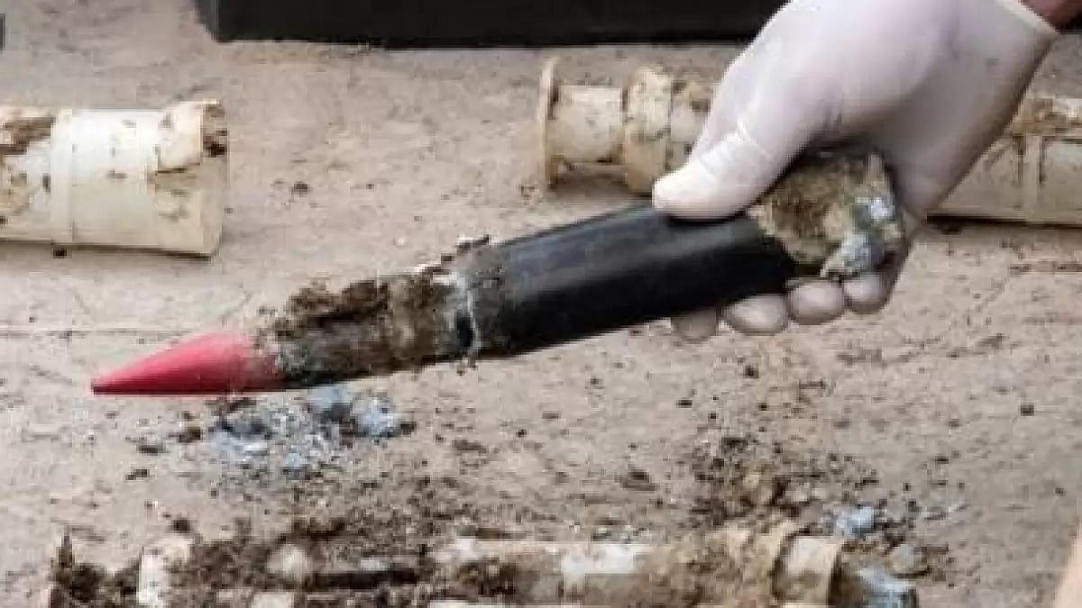 In this image provided by the US Air National Guard, US Air Force National Guard Explosive Ordnance 