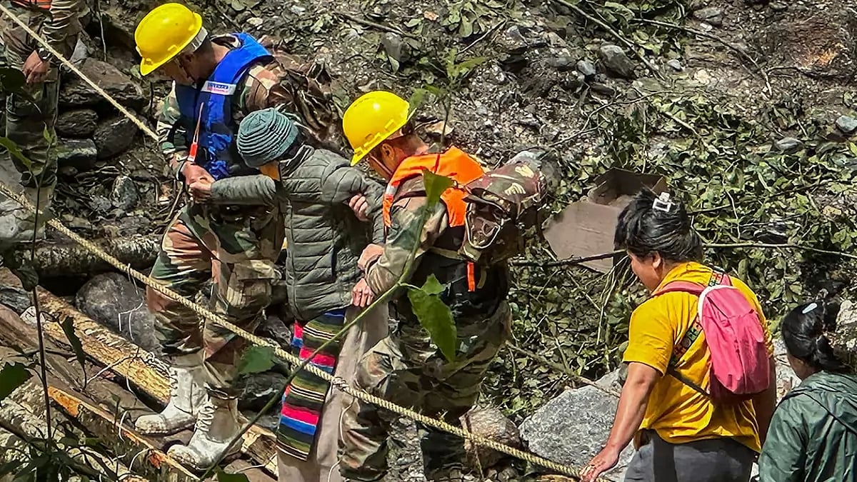 Rescue operation for tourists in Sikkim