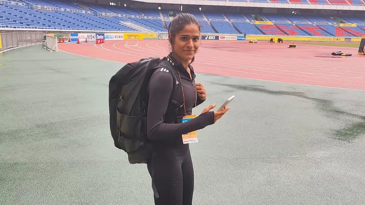 Shaili made it to the final round in third place with a best jump of 6.27m at the Nationals on Sunday. - null