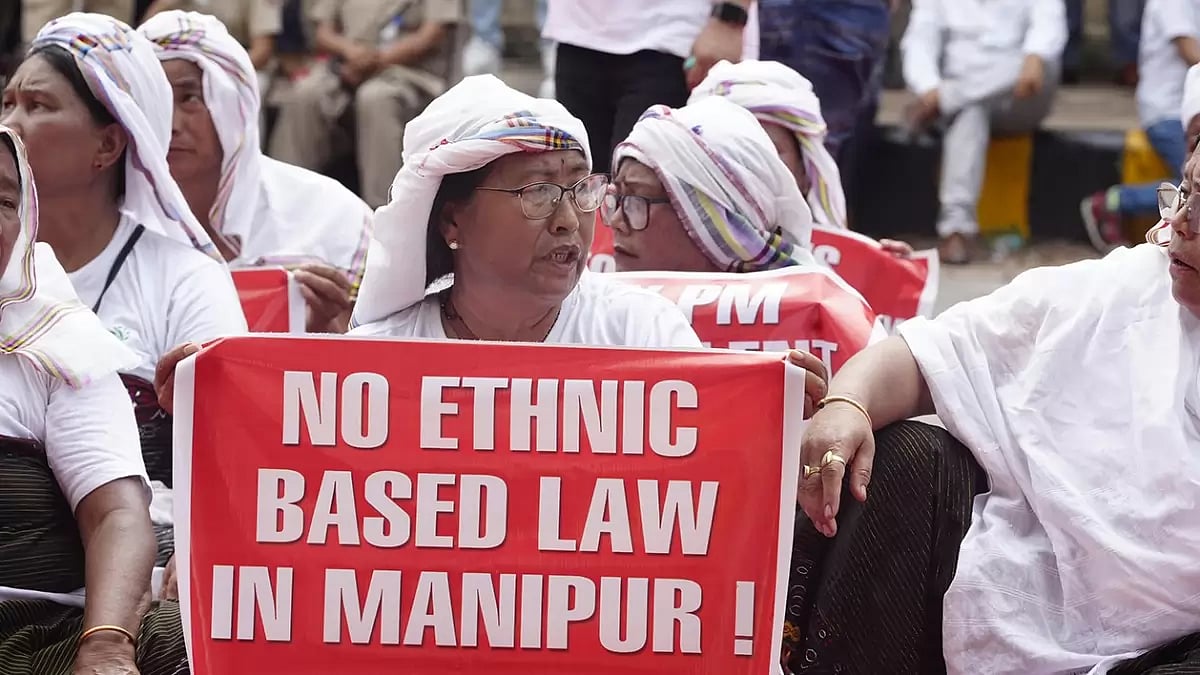 Protest over Manipur violence - null