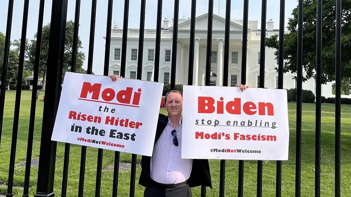 Protest over PM Modi's US visit