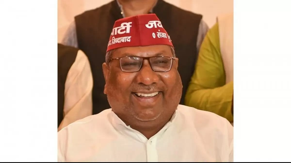 Uttar Pradesh minister and chief of Nishad Party Sanjay Nishad.  