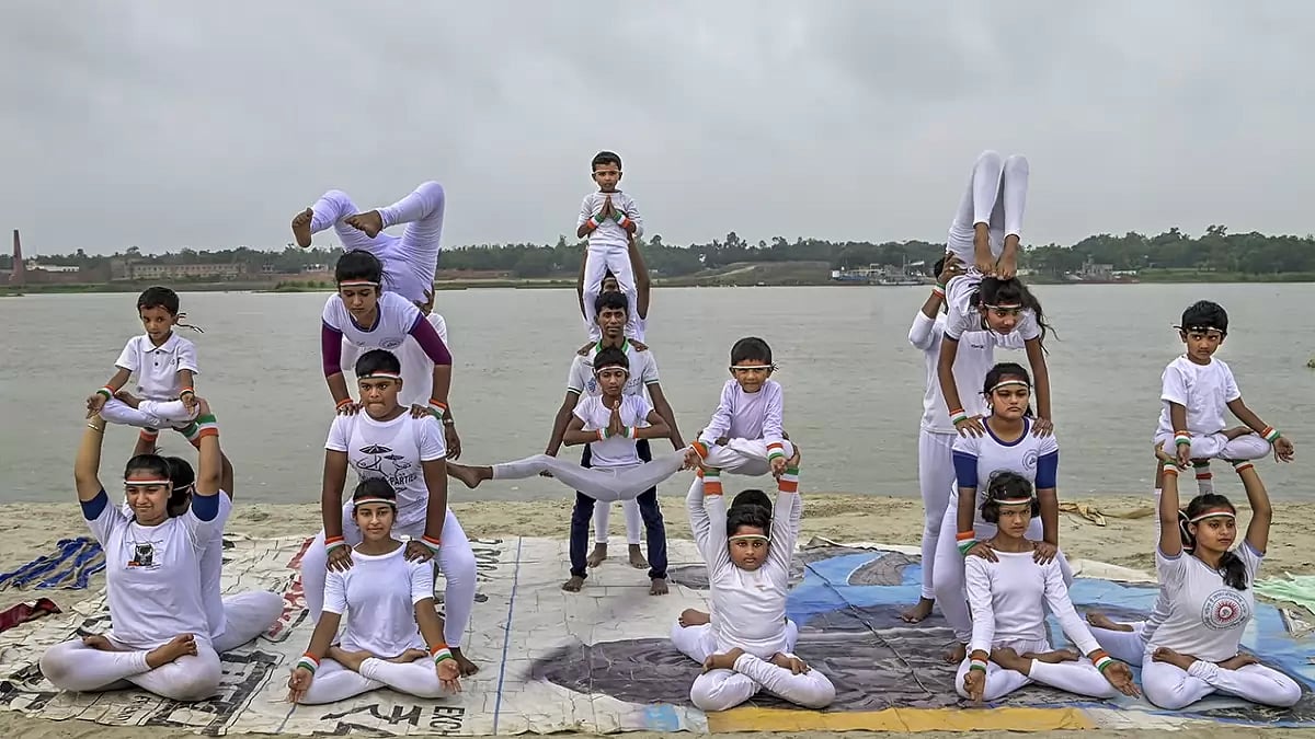 International Day of Yoga: Yoga session in Nadia