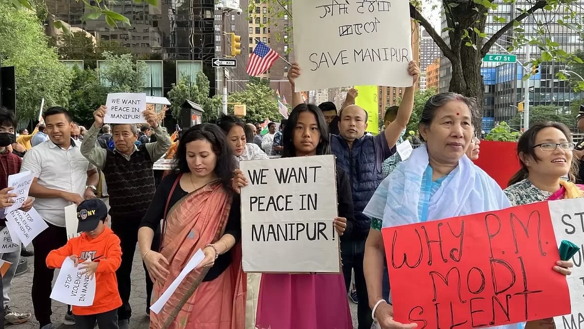 Protestors in New York
