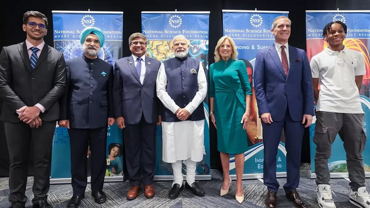PM Modi at the Skilling For Future event with First Lady Jill Biden