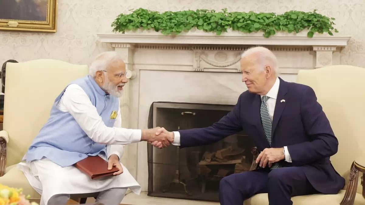 PM Narendra Modi and US President Joe Biden