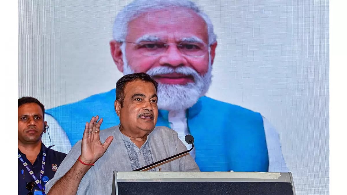 Nitin Gadkari in Mumbai