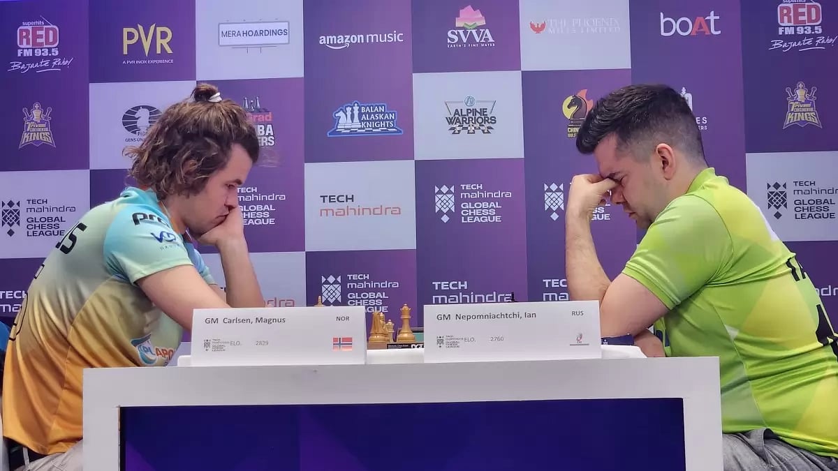 Carlsen vs. Nepomniachtchi ended in a draw.