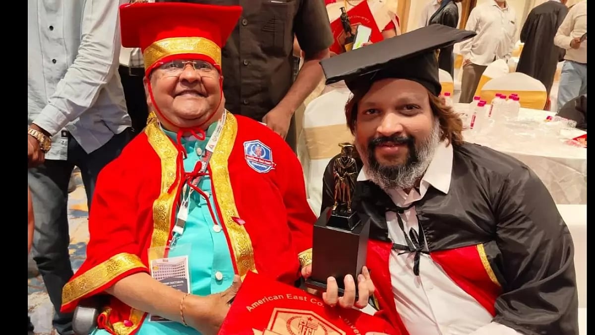 Producer Akshay Bardapurkar receives honorary doctorate