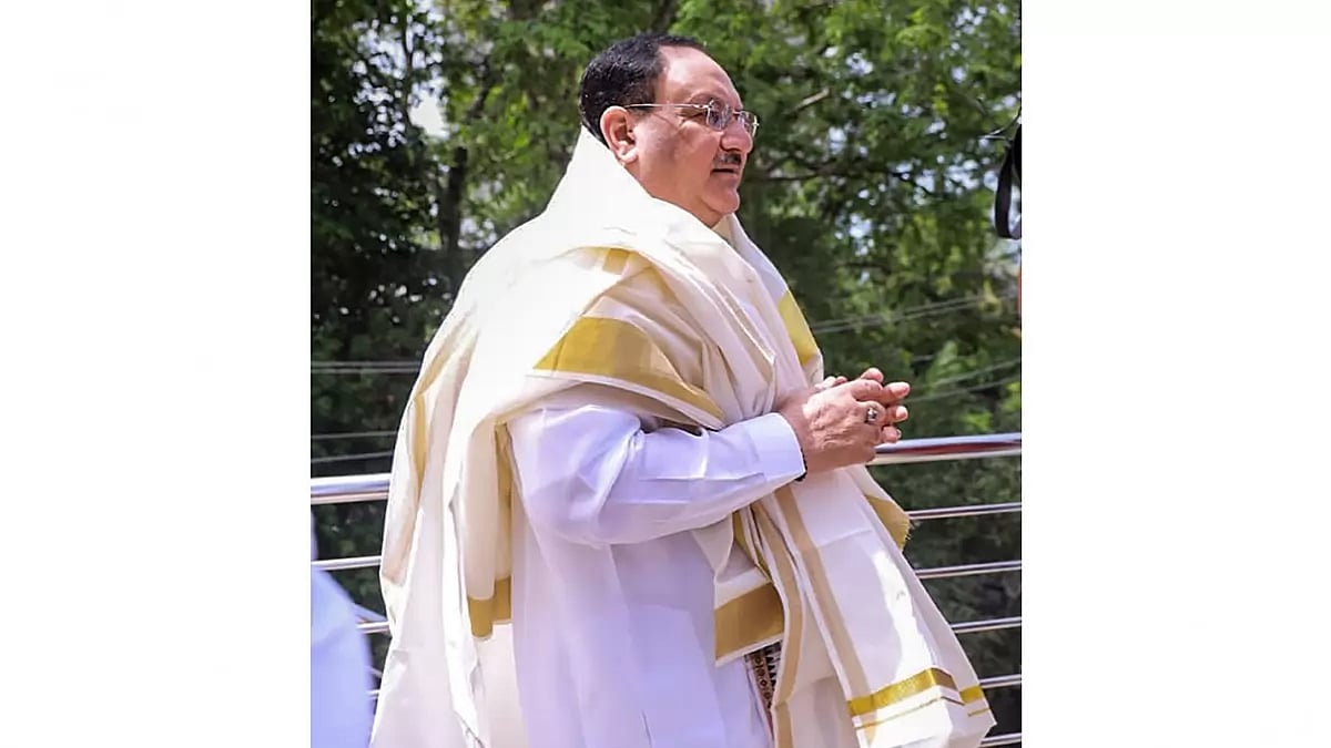 JP Nadda in Thiruvananthapuram