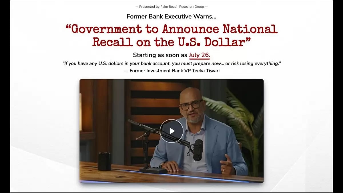 Teeka Tiwari Palm Beach Letter