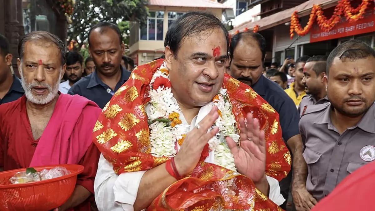Himanta Biswa Sarma at Kamakhaya Temple