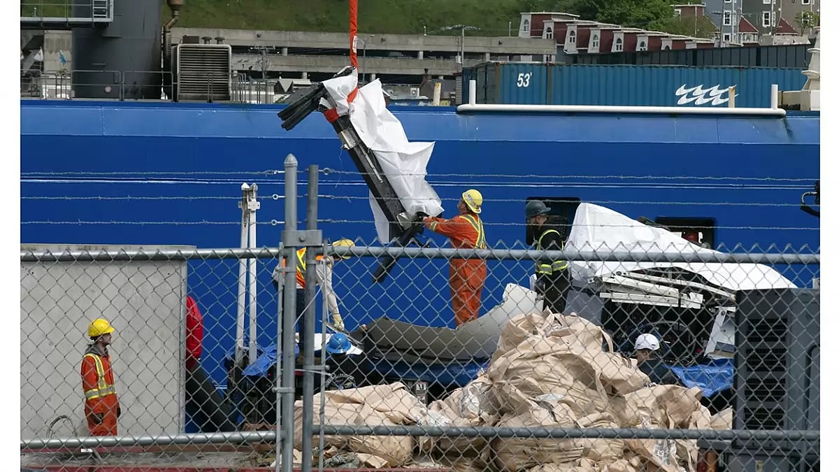 Debris from the Titan submersible